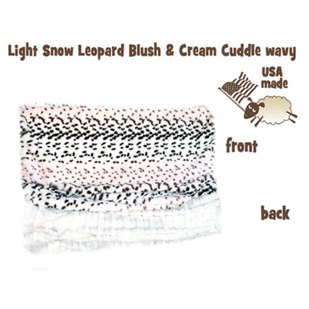 MIRAGE PET PRODUCTS Light Snow Leopard Itty Bitty Baby BlanketLight Snow 500-062 IB